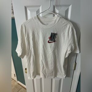 Nike Gray Tee with Black Swoosh